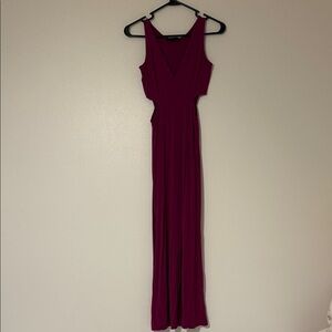 Elegant Magenta Sleeveless Dress